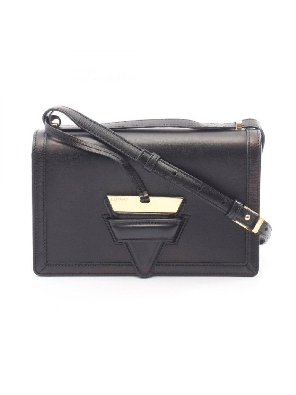 Loewe Shoulder Bag Barcelona Black Leather
